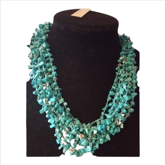 Kenneth Cole Jewelry - Kenneth Cole, Turquoise Multi-Strand Necklace, NEW